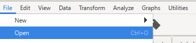 pspppire open file menu